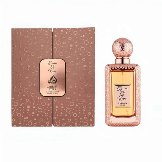 Lattafa Pride Queen of Roses - Parfum Rose Safran Ambre Femme - EDP 100ml - Maison Des Parfums