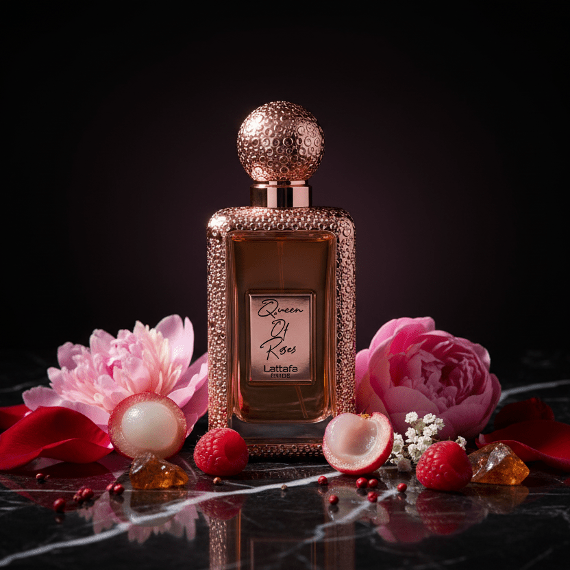 Lattafa Pride Queen of Roses - Parfum Rose Safran Ambre Femme - EDP 100ml - Maison Des Parfums